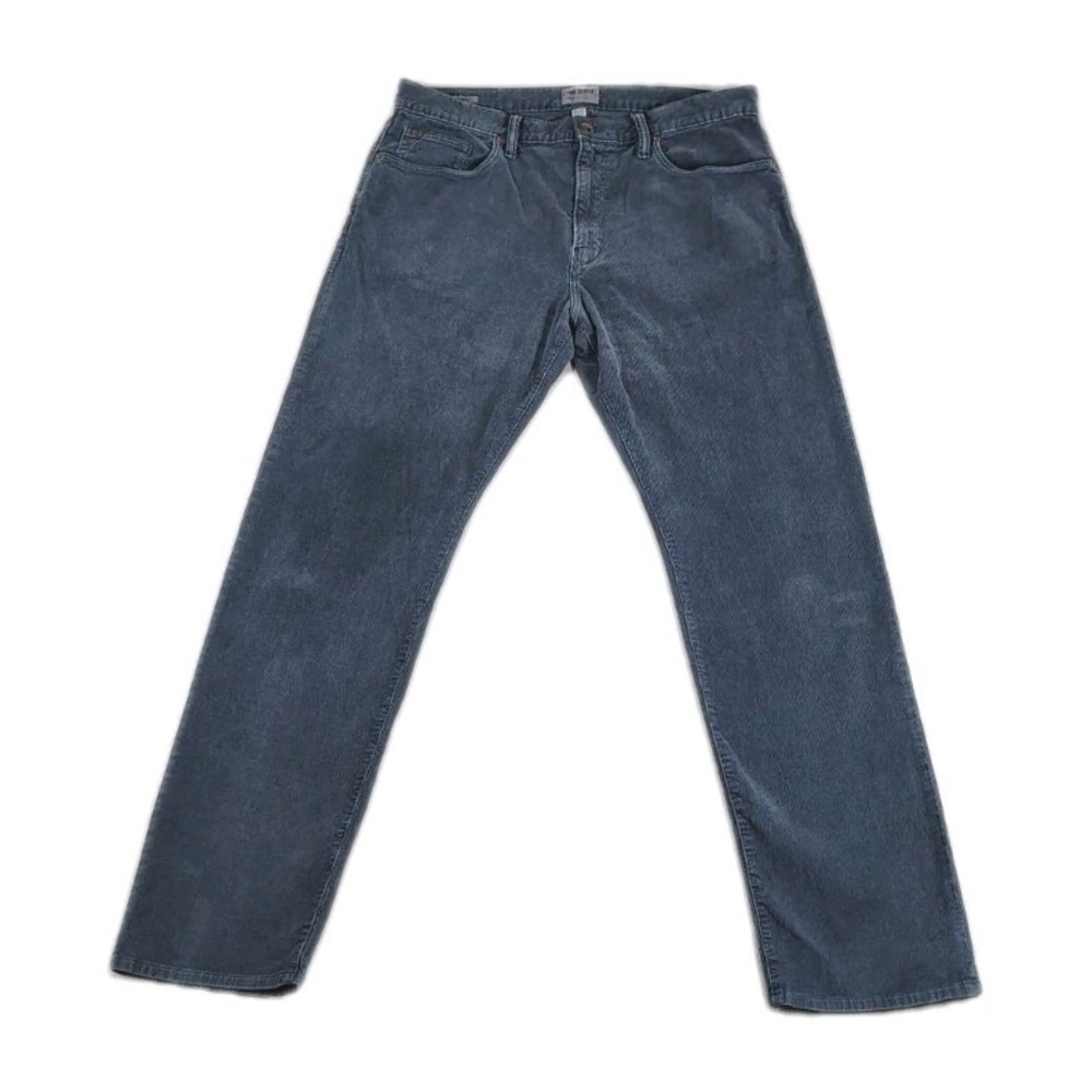Todd Snyder Corduroy Pants Mens 33X32 Blue Straight Fit 5-Pocket Stretch